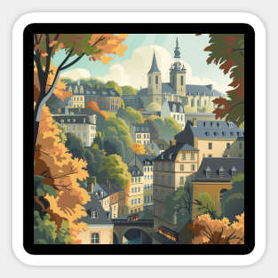 Luxembourg Sticker